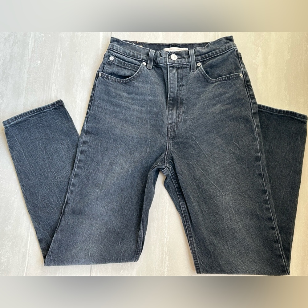 Levi's Charcoal Slim Straight Jeans - Picture 2 of 14